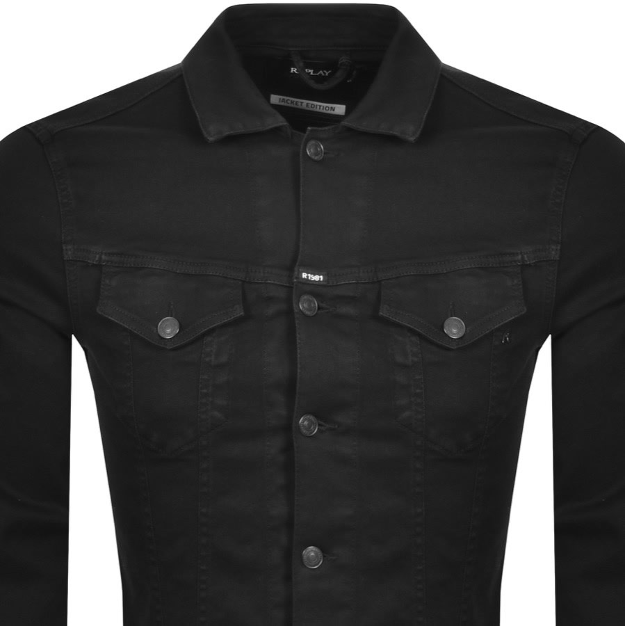 Alternative Image for ProductReplay Logo Jacket Black2